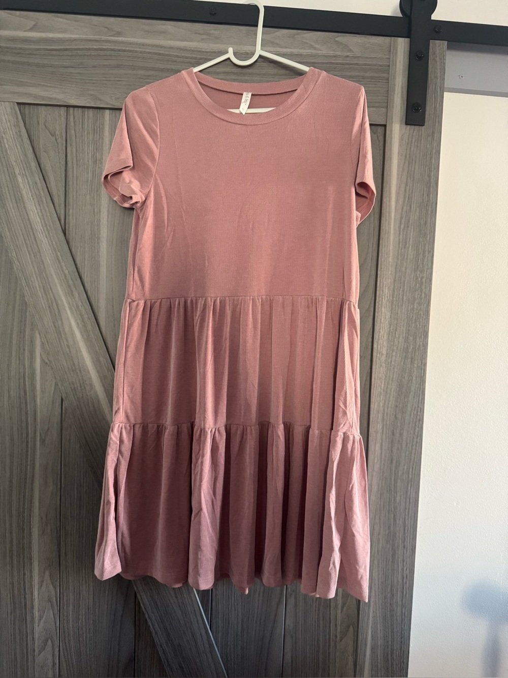 Short Sleeve Dress - Dusty Rose